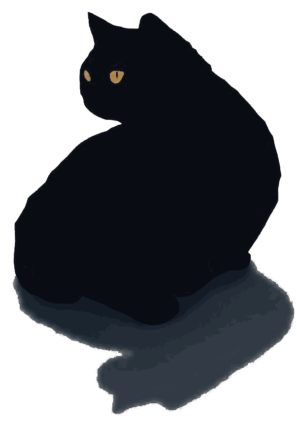 街の便利屋 猫のボス 黒猫イラスト