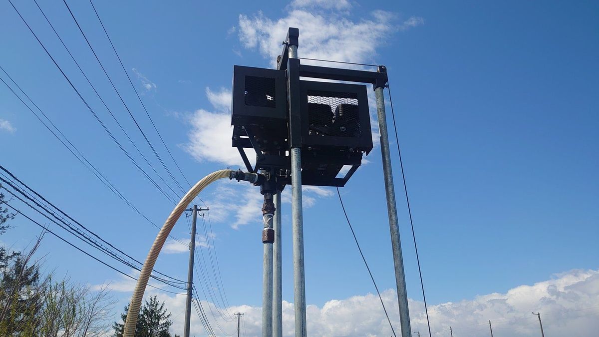 水圧・ロータリー式小型採掘機